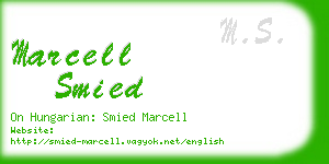 marcell smied business card